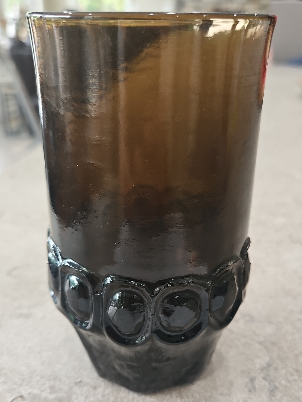 Vintage Franciscan Madeira Smoke Brown Flat Tumbler -1970